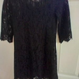 Black lace dress